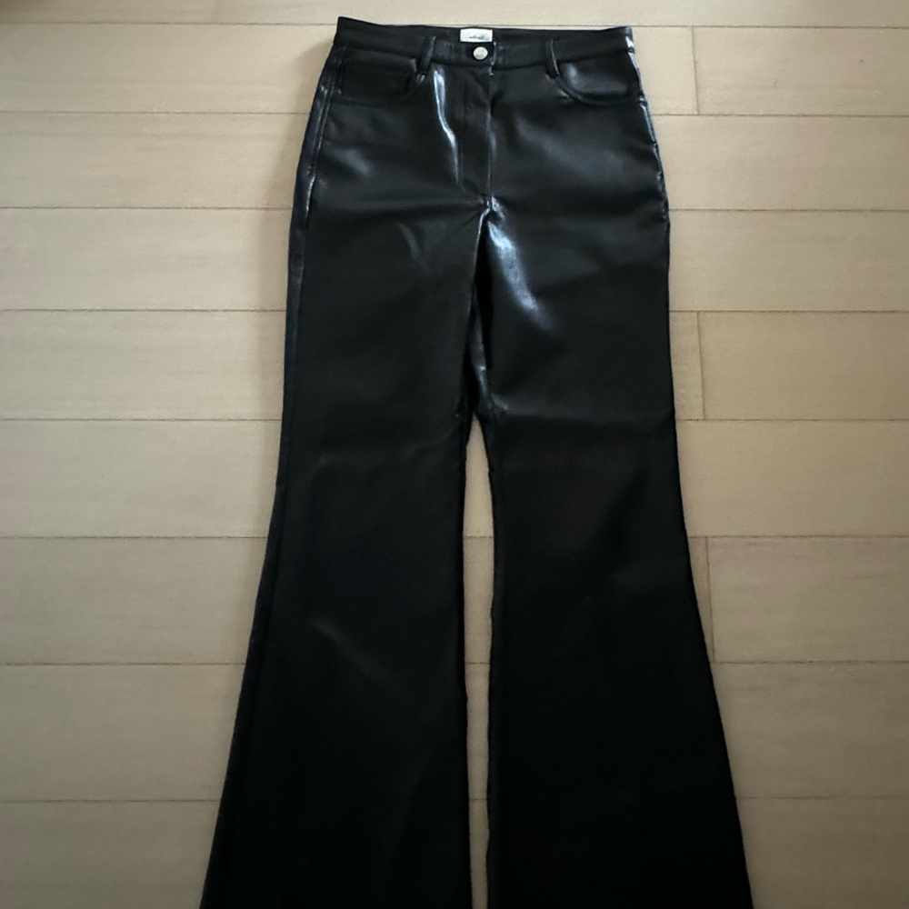 melina flared leather pants